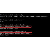 Ruby on rails安装后去掉DL is deprecated,please use Fiddle警告信息的方法【测试可用】