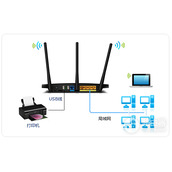 TPLink TLWDR4310 无线路由器打印服务器设置指南