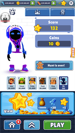 地铁跑酷真正雪地版图片