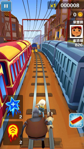 地铁跑酷真正雪地版图片