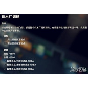 逃离鸭科夫伐木场调研任务怎么做 伐木场调研任务攻略