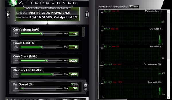 msiafterburner1060超频参数详情