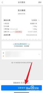 菜鸟app怎么支付寄件费用