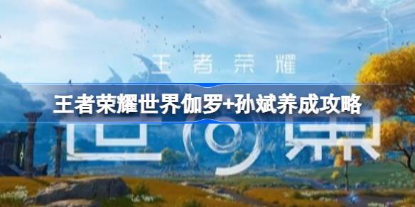 王者荣耀世界伽罗+孙斌配队养成一览