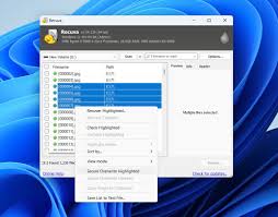Recuva怎么更改查看模式