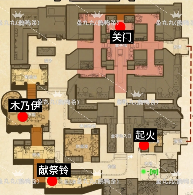 鹅鸭杀手游古代沙漠地图鸭子破坏任务位置点