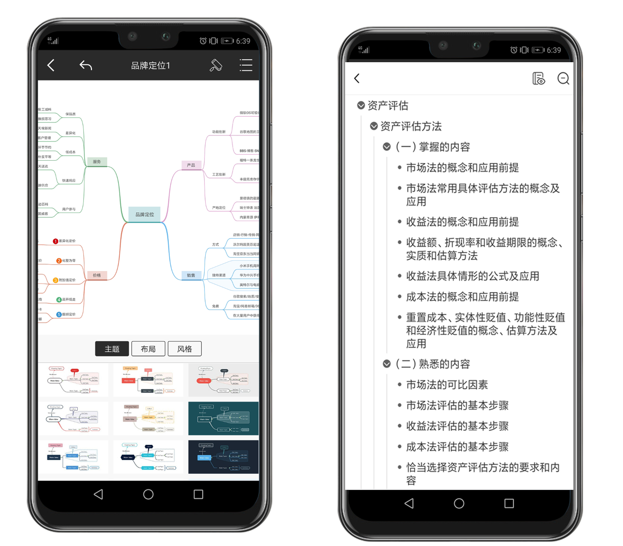 Mindhive思维导图手机版如何隐藏卡片中所有文本