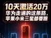 10天激活20万 华为走通的这条路，苹果小米三星都要跟