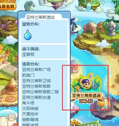 洛克王国太阳神庙的具体位置在哪里