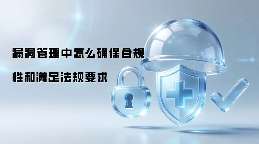 漏洞管理如何实现合规要求与法规遵循
