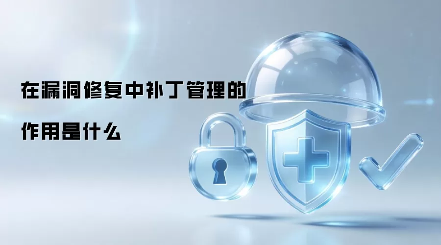 漏洞修复中补丁管理如何发挥作用