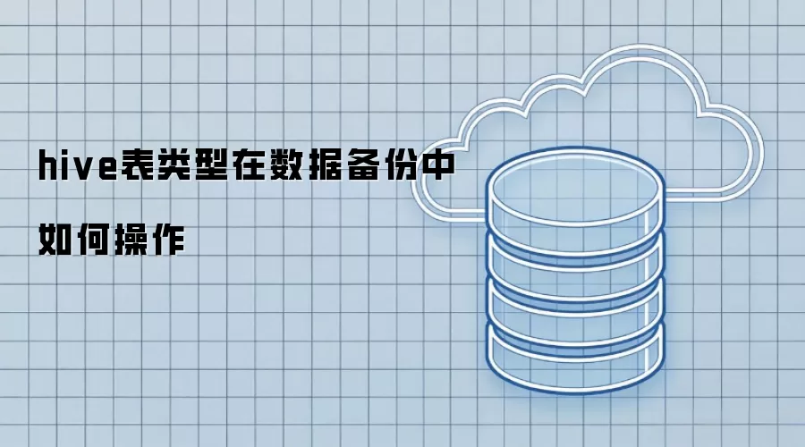 Hive表类型的数据备份操作指南