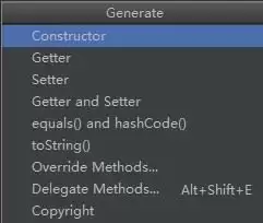 IDEA生成getter和setter方法快捷操作：Alt+Insert键详解