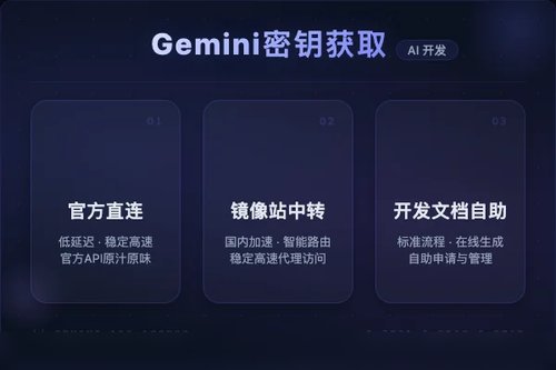 Gemini API 密钥如何获取？2026亲测3种方法