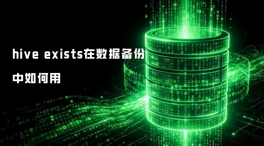 hive exists在数据备份中如何使用