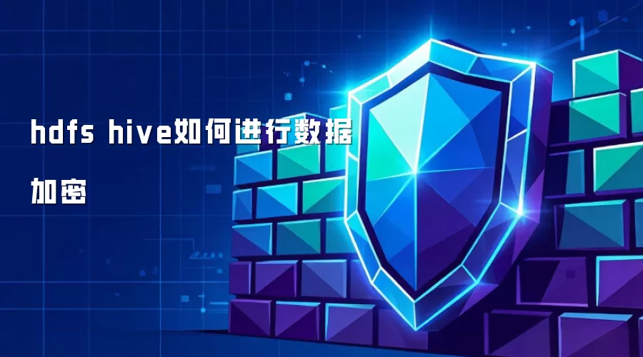 hdfs hive数据加密怎么做