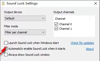 soundlock如何开机自启
