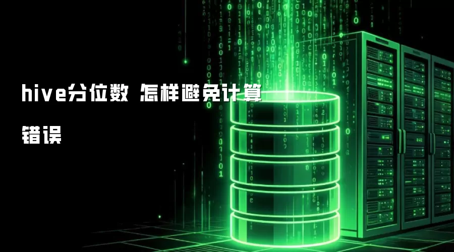 hive分位数 怎样防范计算错误
