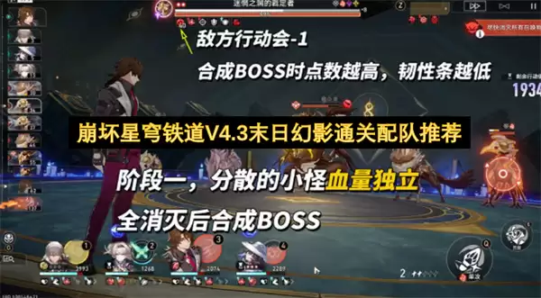 崩坏星穹铁道V4.3末日幻影通关配队阵容推荐