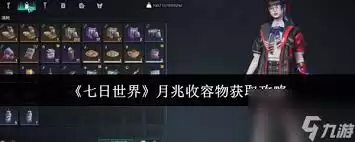七日世界月兆收容物如何获得