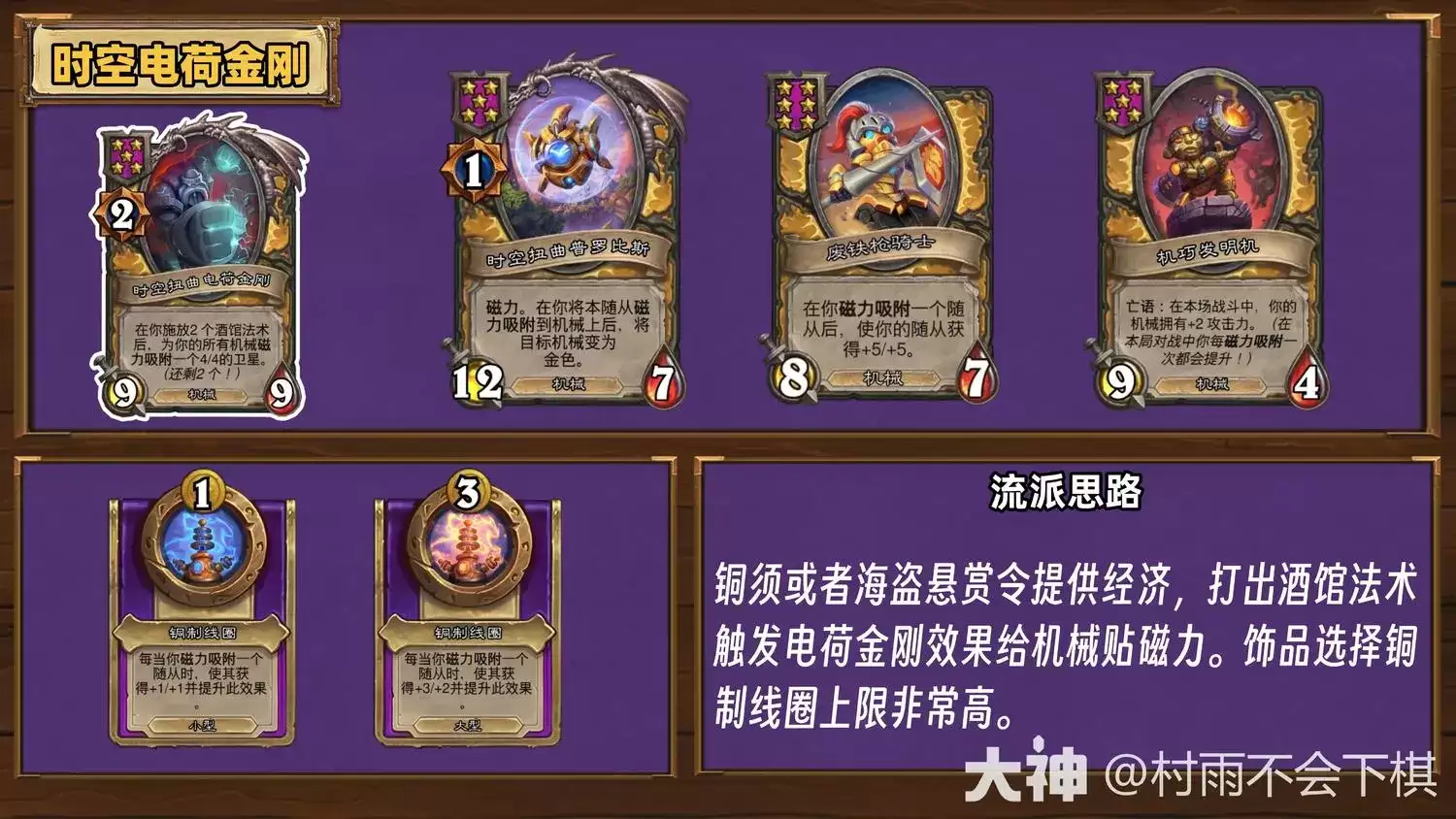 炉石传说35.6.2酒馆战棋时空电荷金刚打法攻略