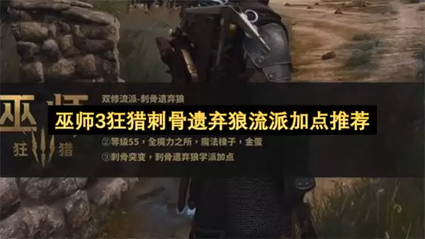 巫师3狂猎刺骨遗弃狼流派加点推荐