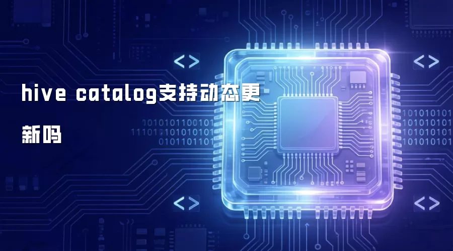 hive catalog是否支持动态更新