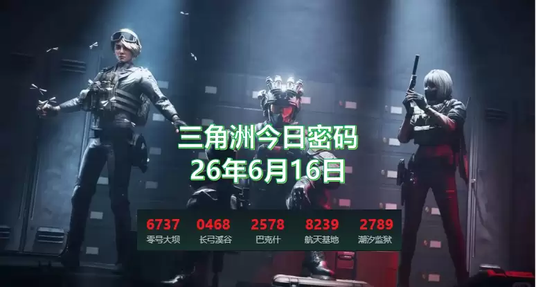 三角洲行动6月16日今日密码是什么？今日特勤处制造与军需处兑换子弹一览