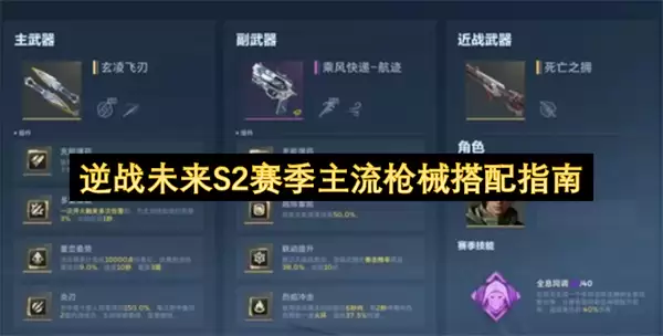 逆战未来S2赛季主流枪械搭配攻略