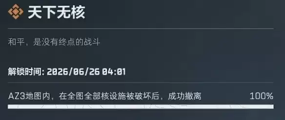 三角洲行动天下无核成就攻略-S10赛季和平撤离CG解锁方法