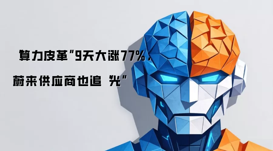 算力皮革9天大涨77%:蔚来供应商也追光
