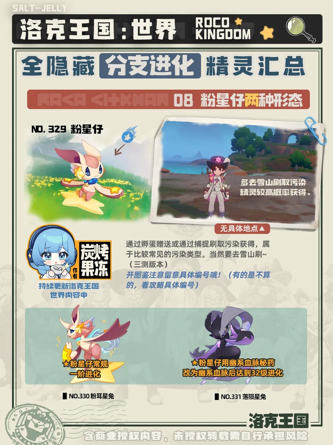 洛克王国世界粉星仔进化条件