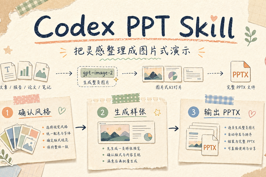文章怎么转成 PPT？codex-ppt-skill 使用方法详解