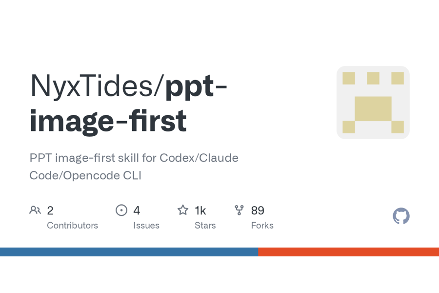 ppt-image-first 官方入口：Codex/Claude Code 生成 PPT 使用教程