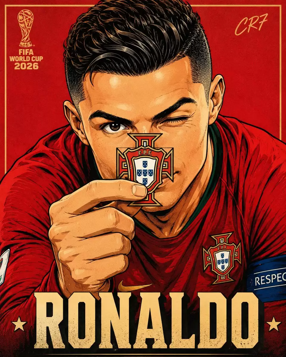 FIFA 世界杯的动漫海报