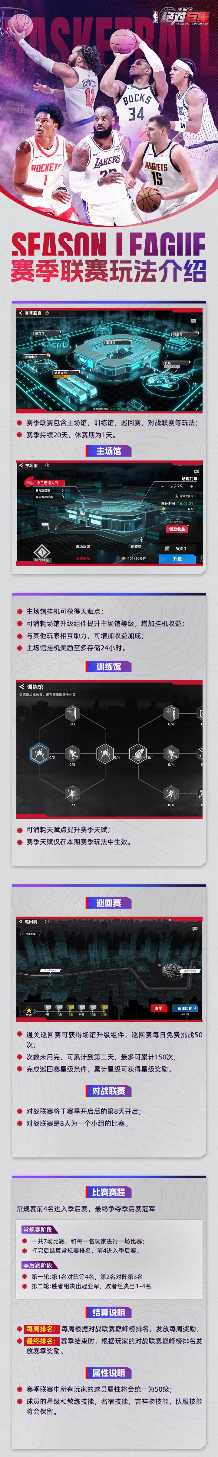 玩法速览：赛季联赛玩法总览