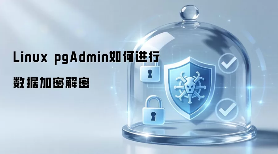 Linux pgAdmin 怎样进行数据加密解密
