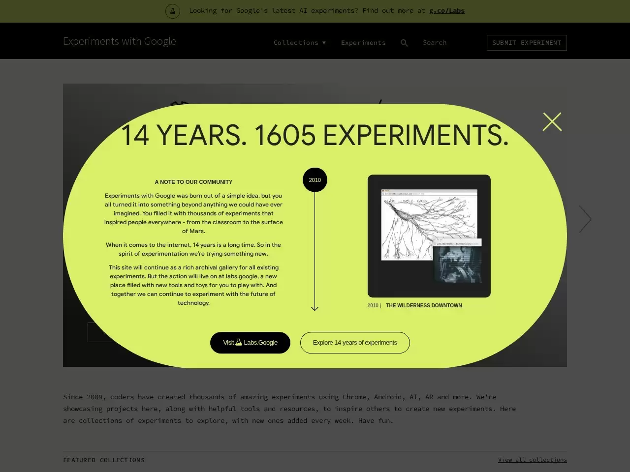 AI Experiments-AI Experiments即谷歌推出的一个展示平台