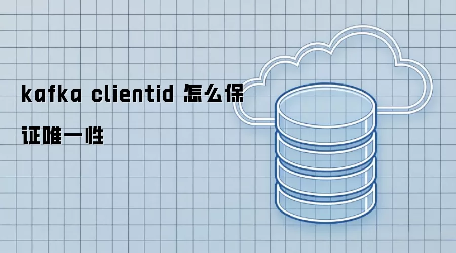 kafka clientid 唯一性怎么保证