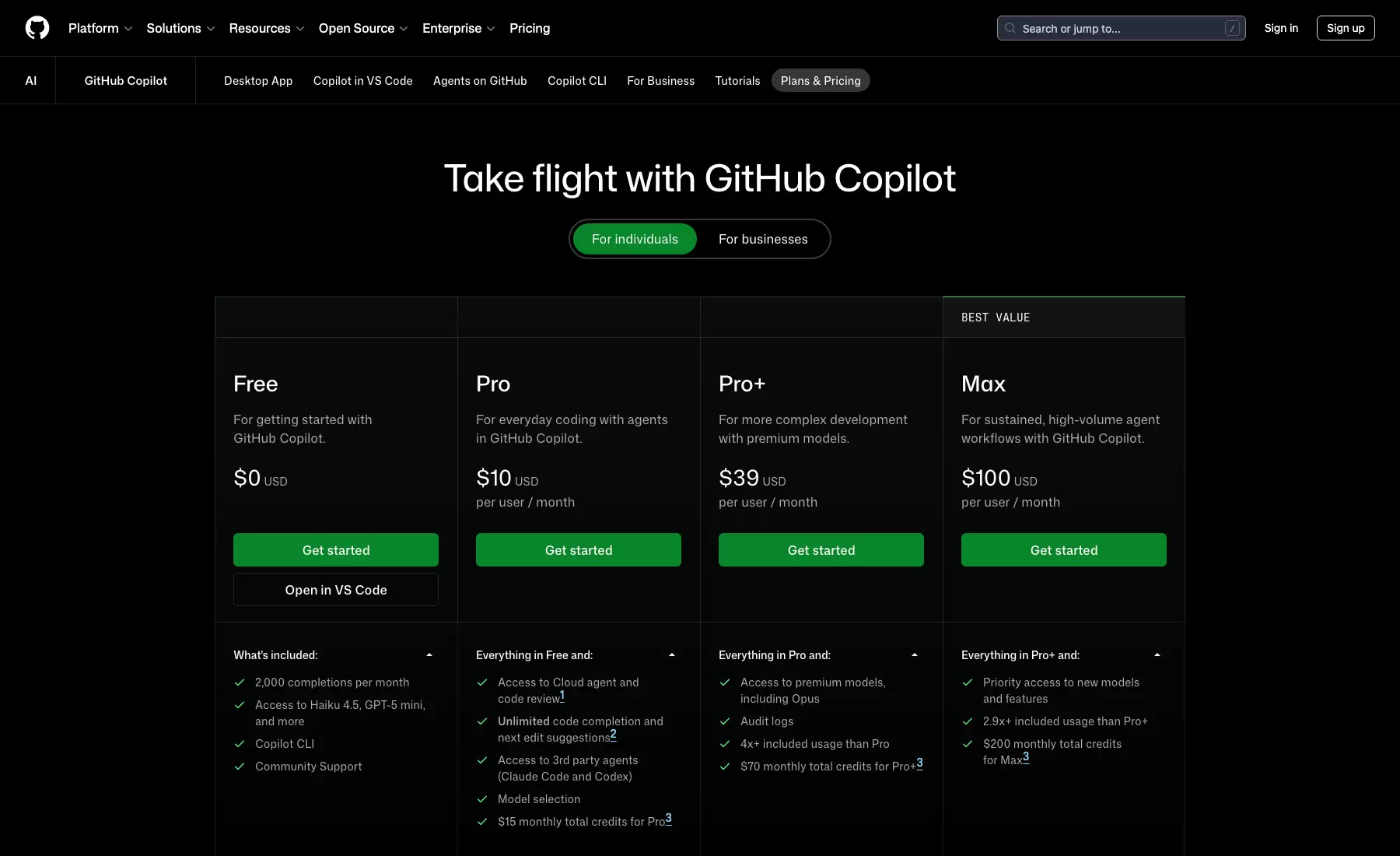 GitHub Copilot Chat 常见权限与订阅教程说明