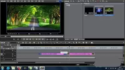 edius素材如何添加单门推效果-edius素材添加单门推效果教程