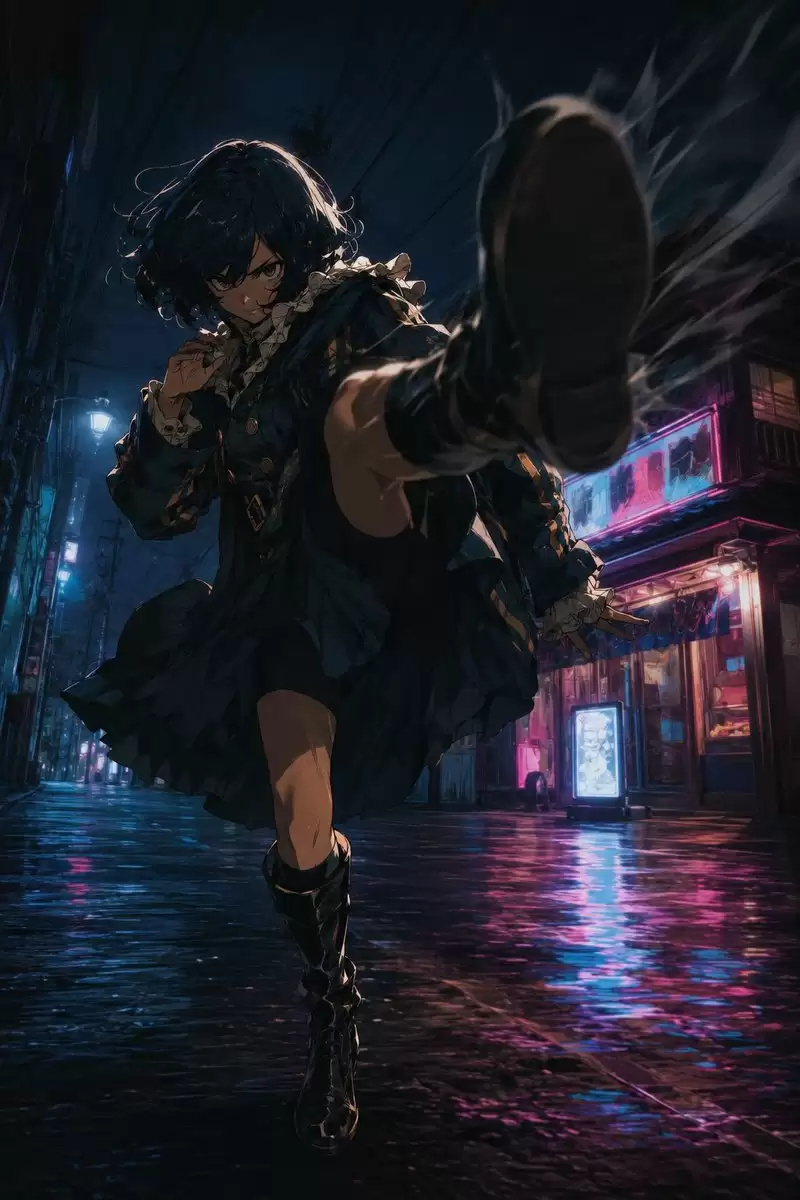 anime alley kick transformation