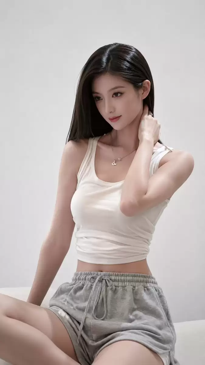 时尚工作室极简主义人像