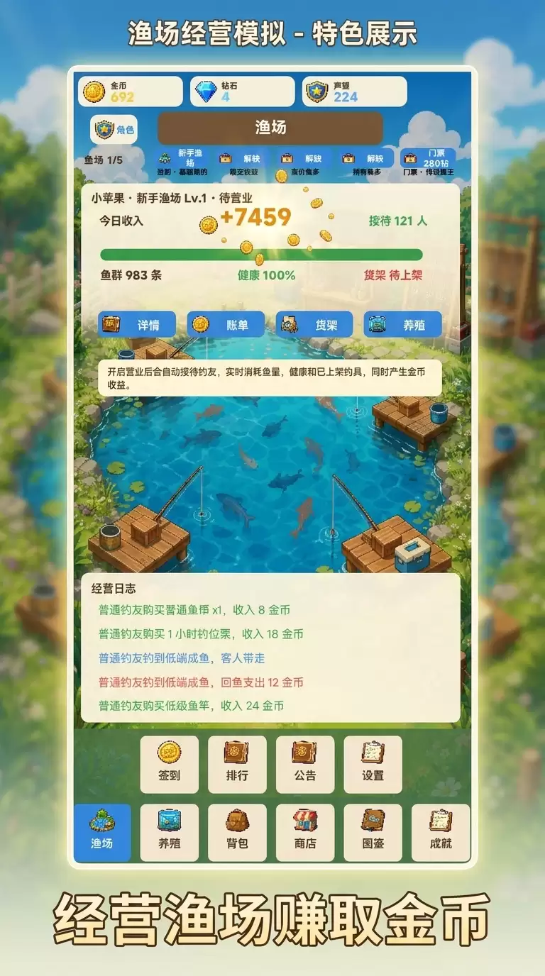 渔场经营模拟好玩吗 渔场经营模拟玩法介绍