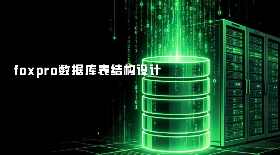 FoxPro数据库表结构设计