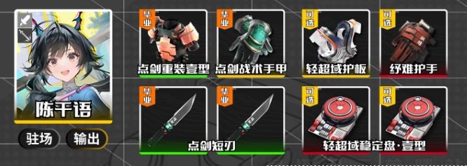 明日方舟终末地陈千语赫铜装备推荐
