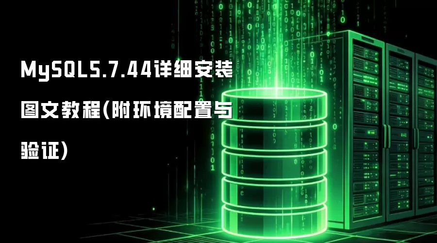 MySQL5.7.44详细安装图文操作步骤(附环境配置与验证)