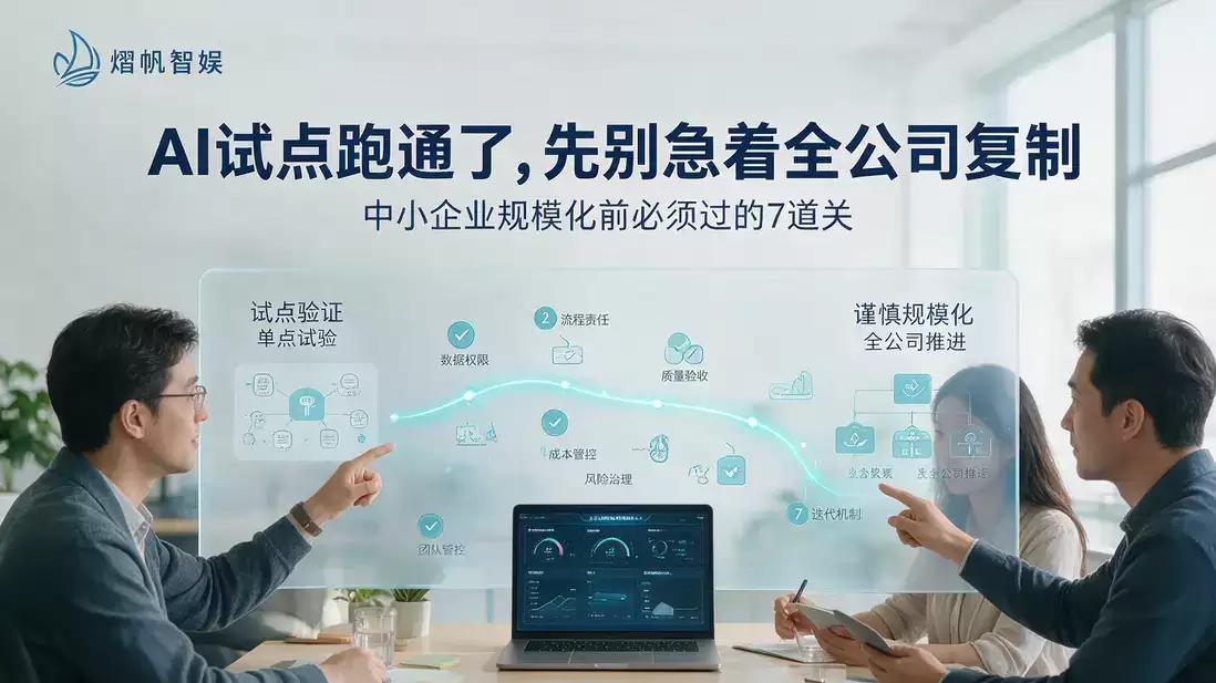 AI试点跑通了，先别急着全公司复制：中小企业规模化前必须过的7道关