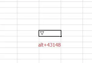 excel2003表格中如何输入三角形符号