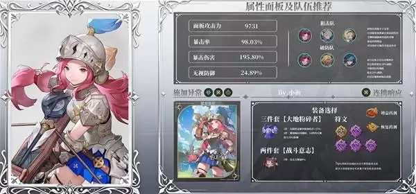 《龙之剑觉醒》全角色配装配队一图流攻略